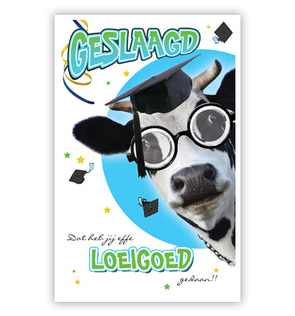 Wenskaart: Geslaagd