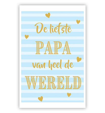 Wenskaart: Liefste papa
