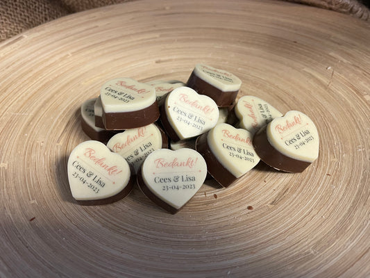 Logo hart bonbons (per 18 stuks)