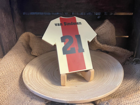 Chocolade voetbal shirt / tenue (elke club / design mogelijk )