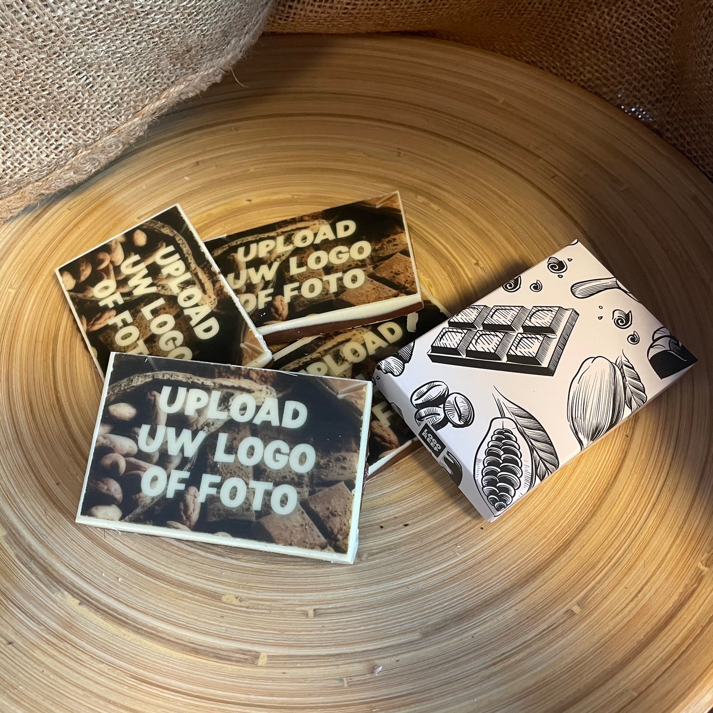 Visitekaartje van chocolade (10 stk.)