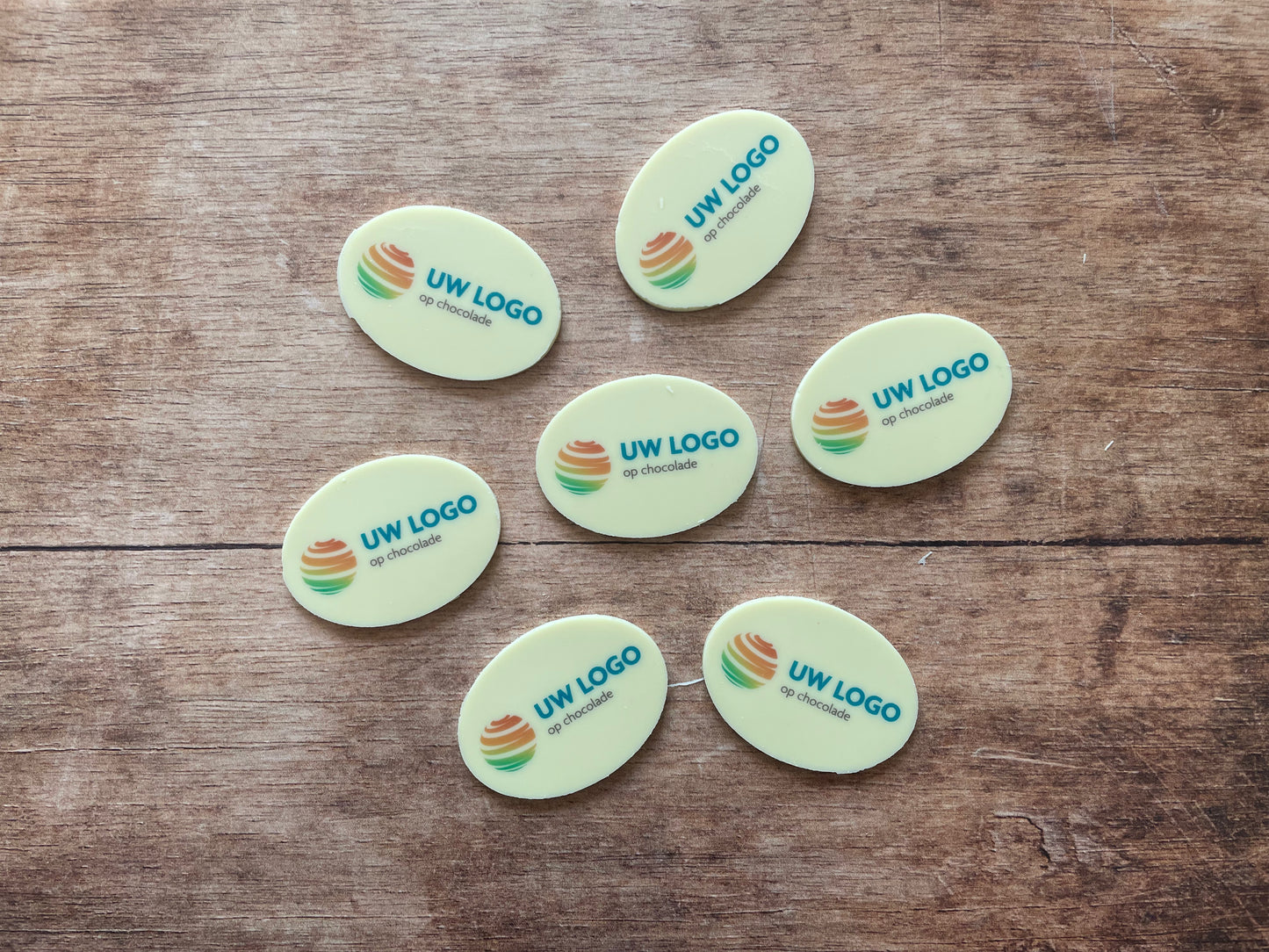 Ovale logo galettes (per 18 stuks)