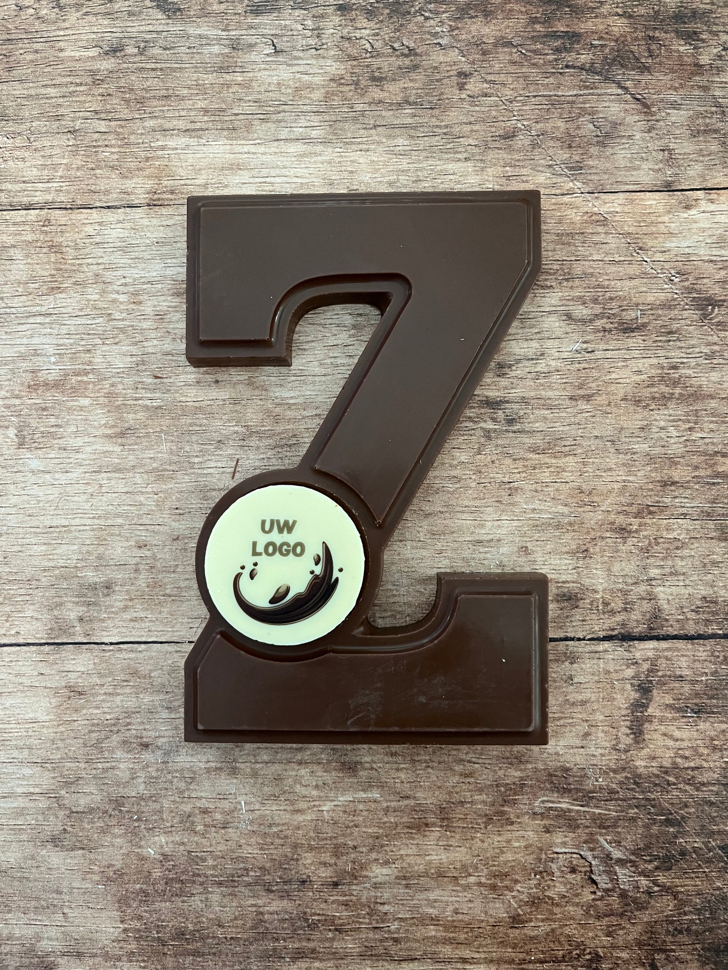 Chocoladeletter Z met logo