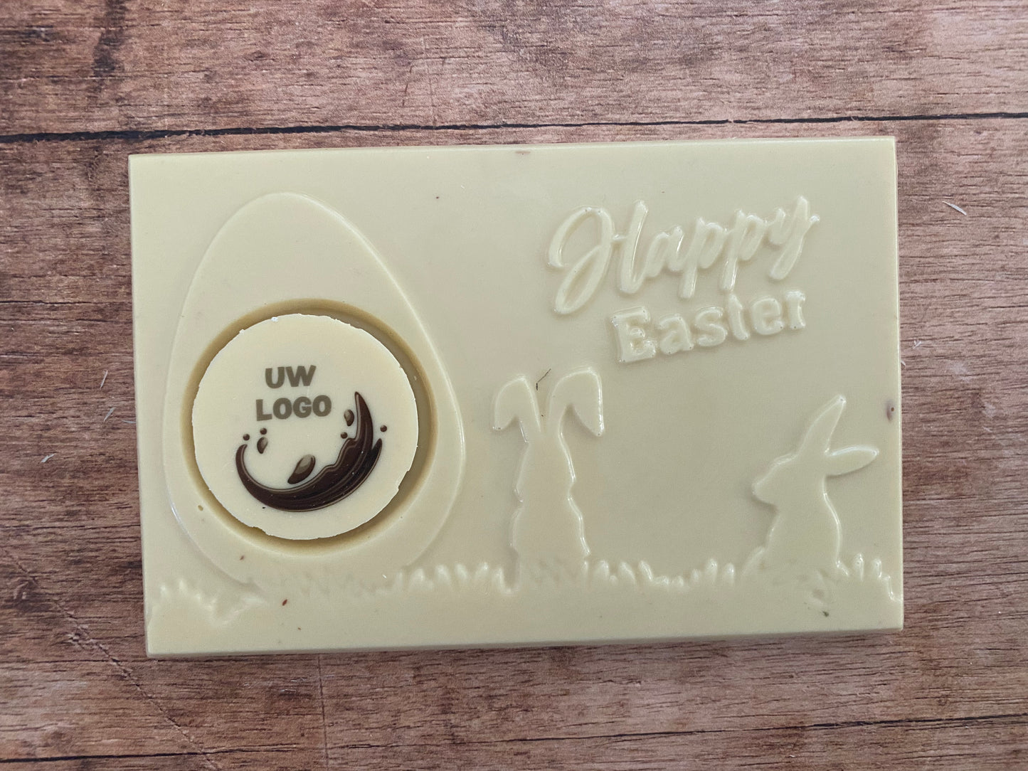 Happy Easter / Vrolijk pasen chocolade reep