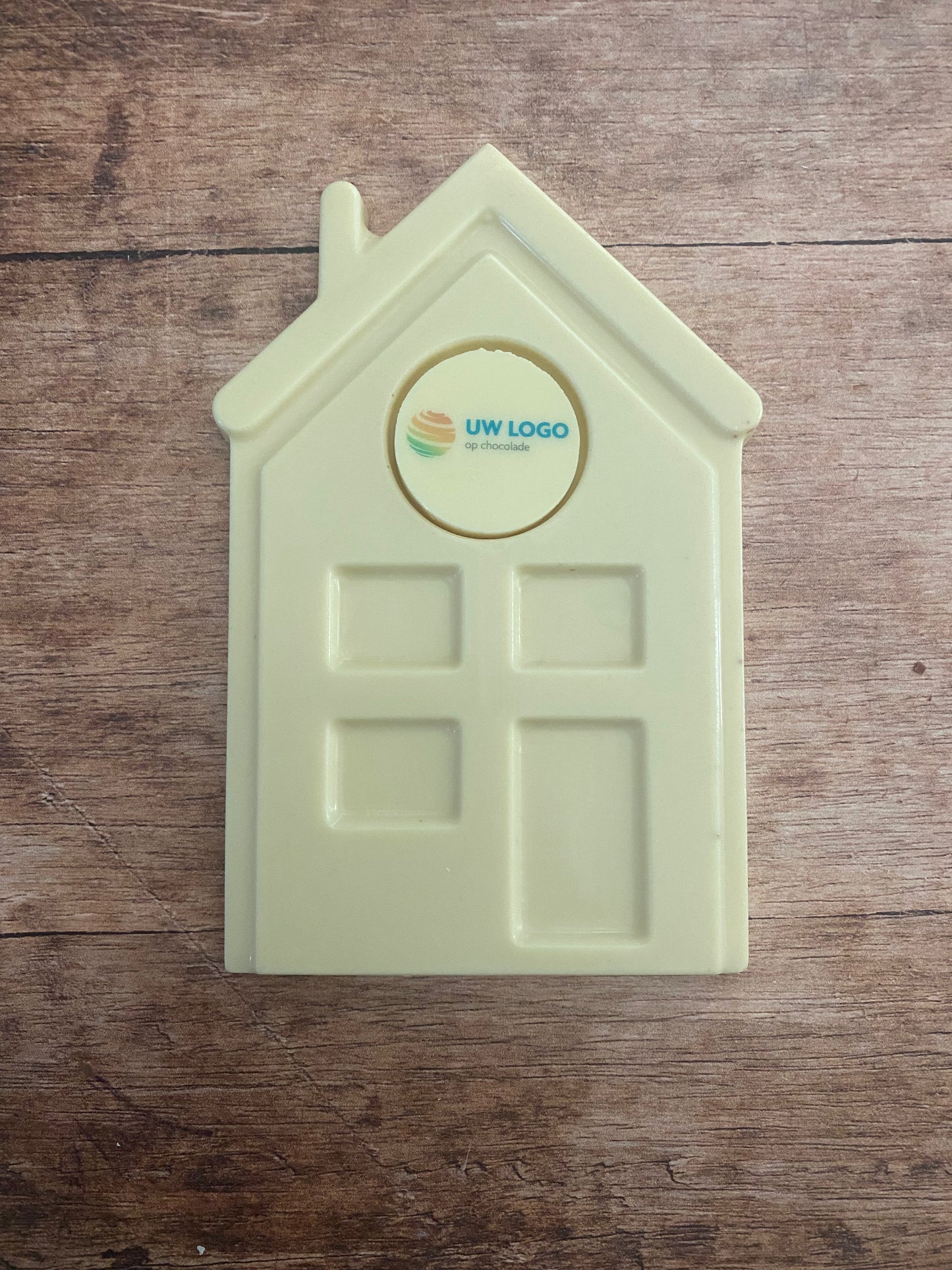 Chocolade huisje met print / logo