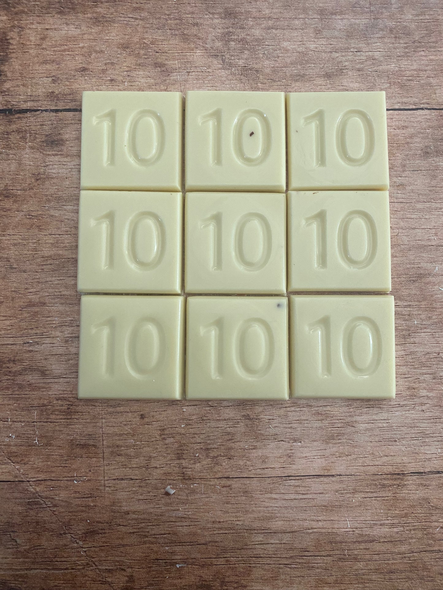 10 jaar / cijfer chocolaatjes 32 stuks