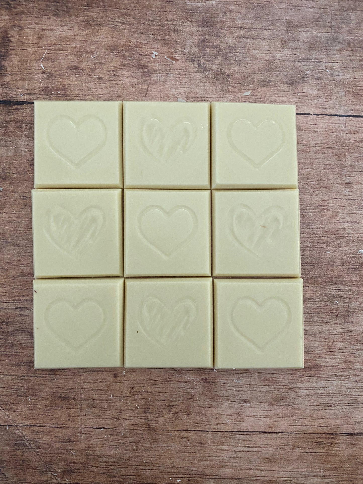 Hartjes van chocolade