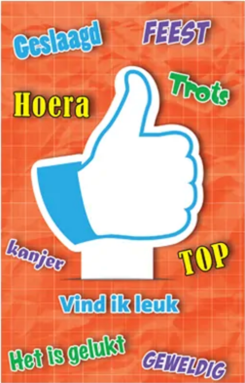 Wenskaart: Geslaagd
