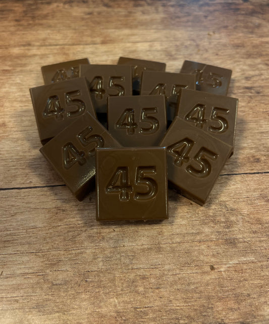45 jaar / cijfer chocolaatjes 32 stuks