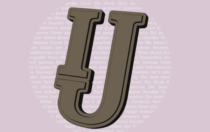Onze Taal chocoladeletter IJ