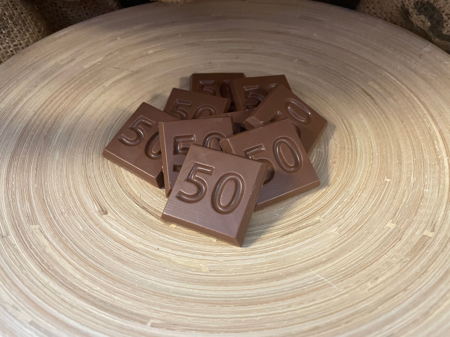 50 jaar / cijfer chocolaatjes