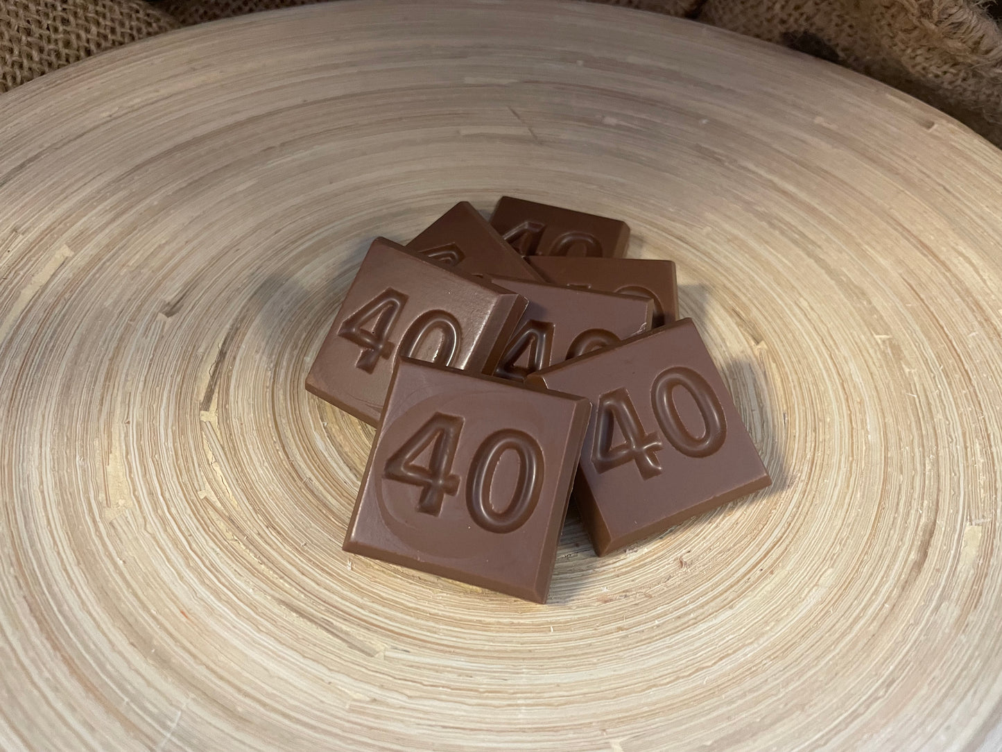 40 jaar / cijfer chocolaatjes