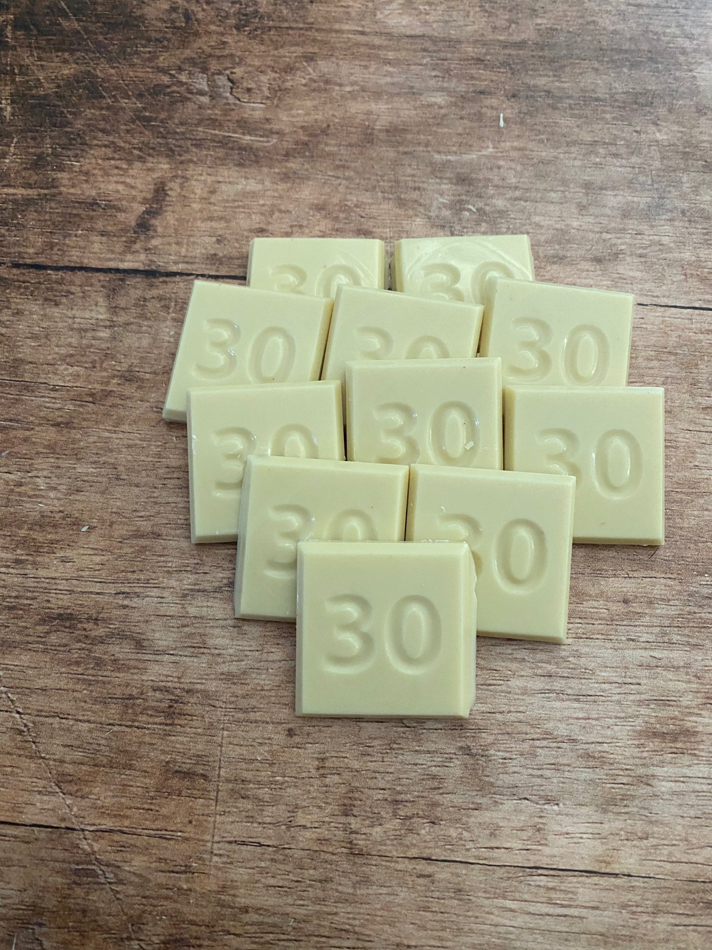 30 jaar / cijfer chocolaatjes 32 stuks