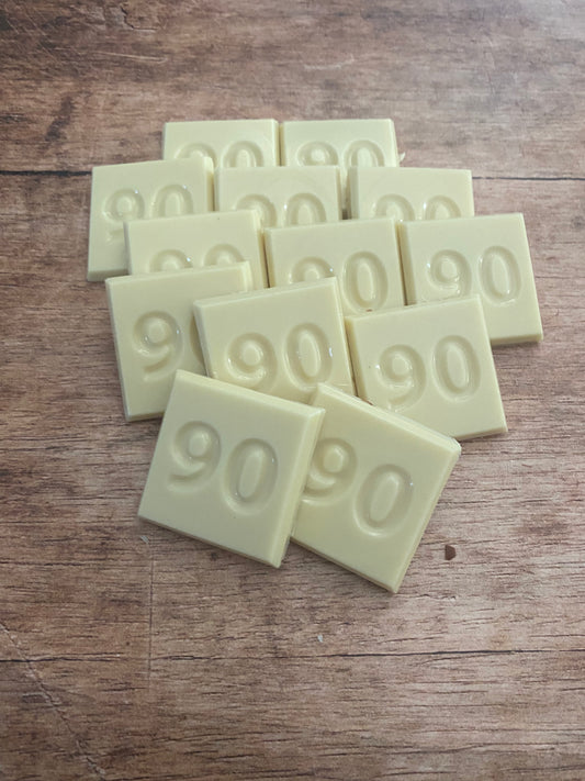 90 jaar / cijfer chocolaatjes 32 stuks