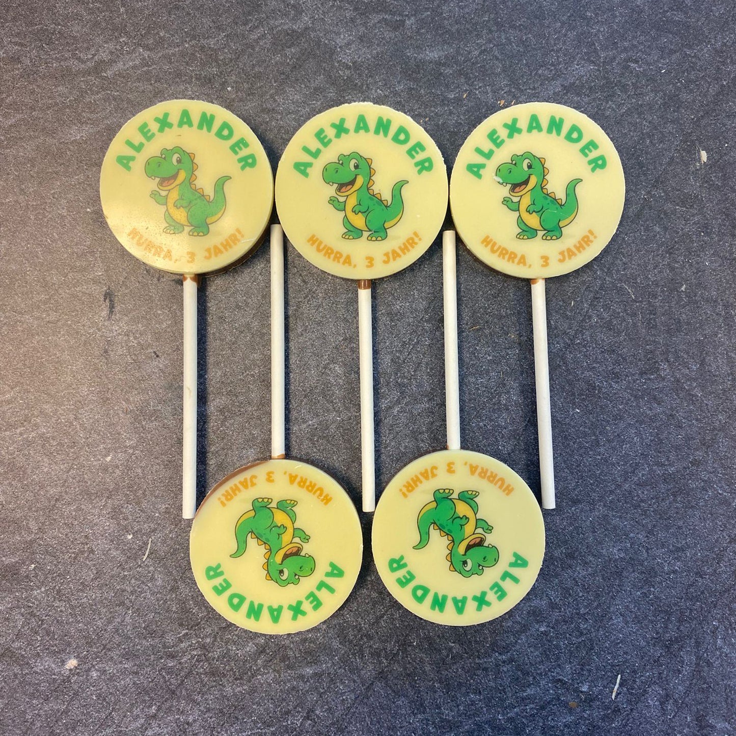 Chocolade lolly met eigen print (per 14 stuks)